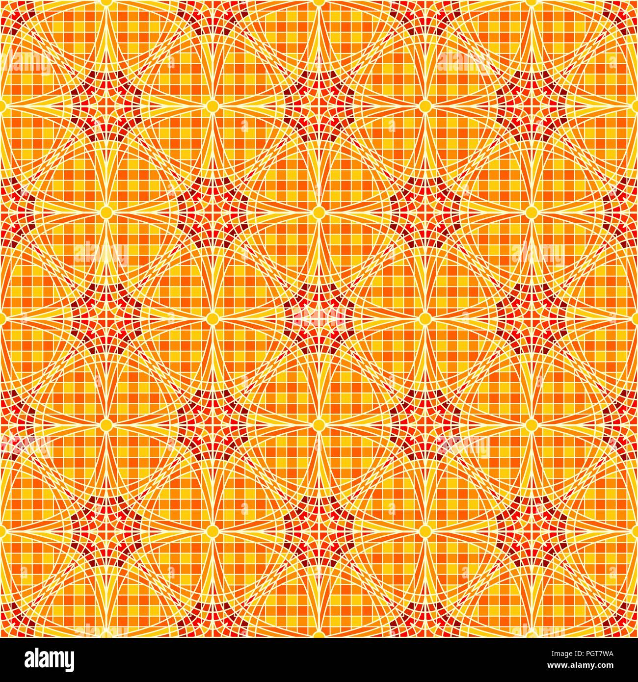 Nahtlose Farbe Hintergrund Mosaik Fliese für Design Stock Vektor