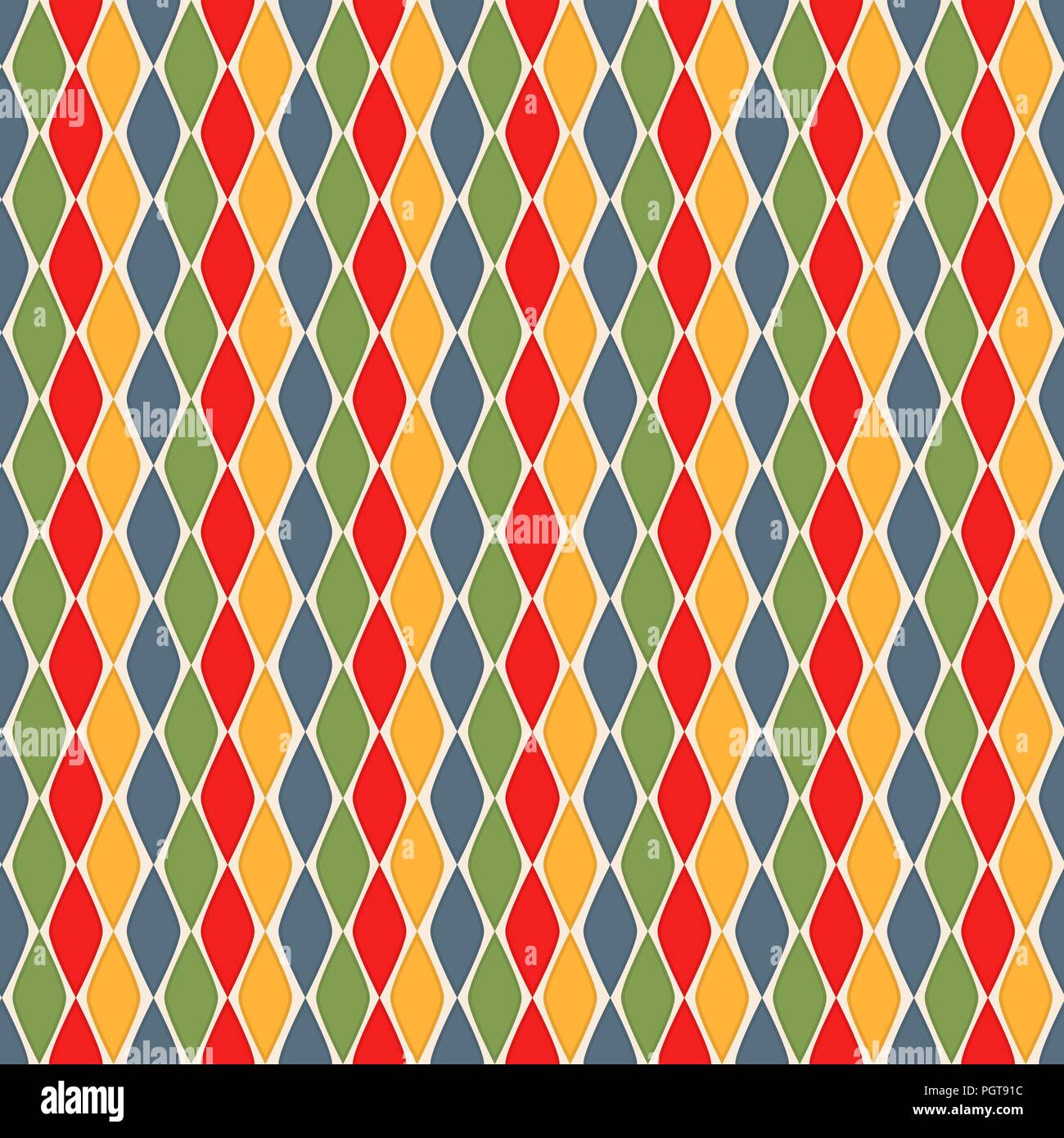 Retro Style nahtlose Geometrische rhombus Muster für die Verpackung Design Stock Vektor