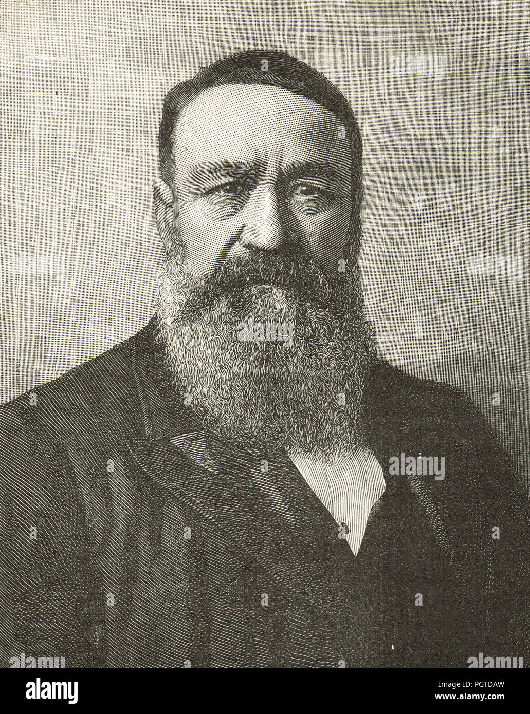 Petrus Jacobus Joubert, besser als Piet Joubert, Commandant-General der Südafrikanischen Republik von 1880 bis 1900 bekannt Stockfoto