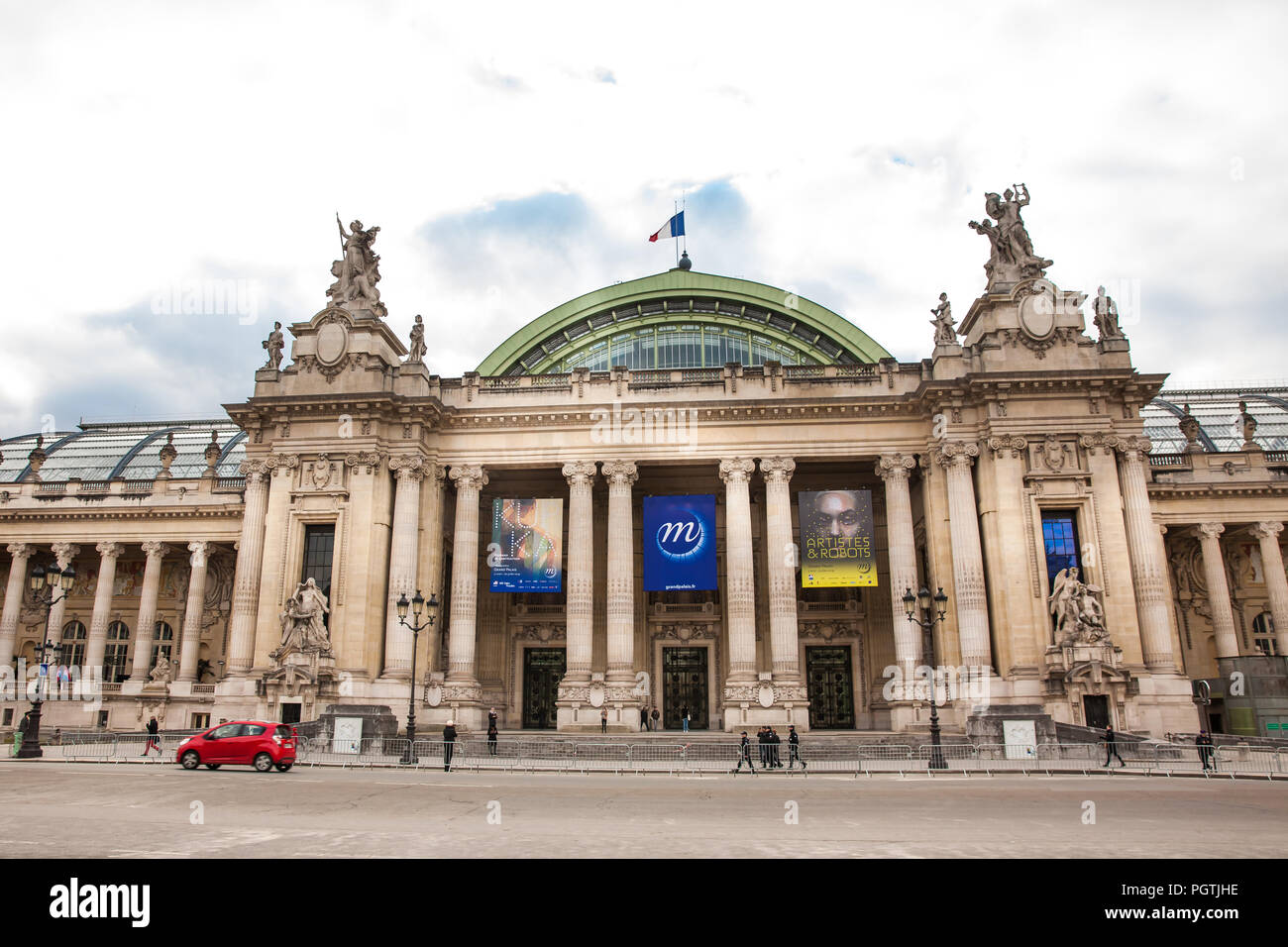 Grand Palais in einem trüben Wintertag kurz vor Frühling Stockfoto