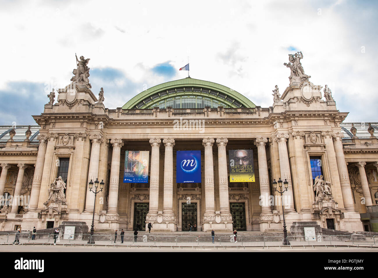 Grand Palais in einem trüben Wintertag kurz vor Frühling Stockfoto