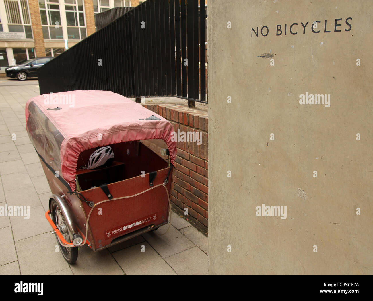 Keine fahrräder Cambridge Stockfoto