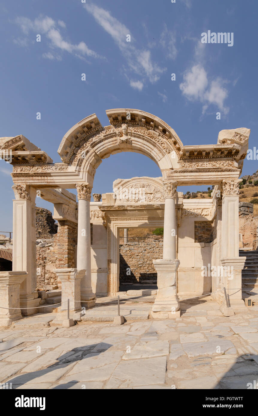 Ephesus ist ein Kandidat für die Inschrift auf der Liste des Weltkulturerbes der UNESCO Stockfoto