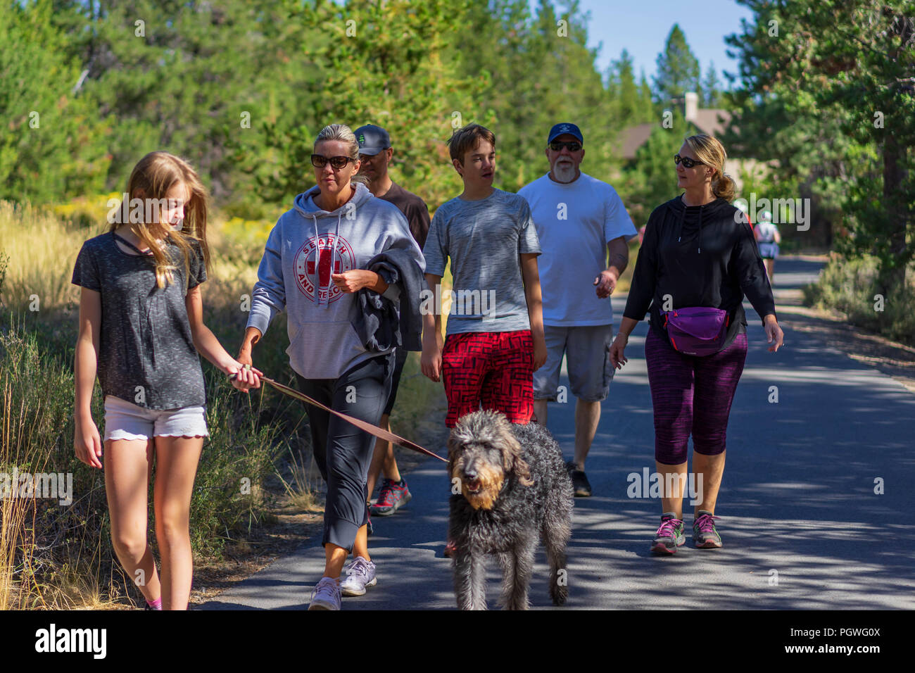FamilySummer Ferienhäuser Stockfoto