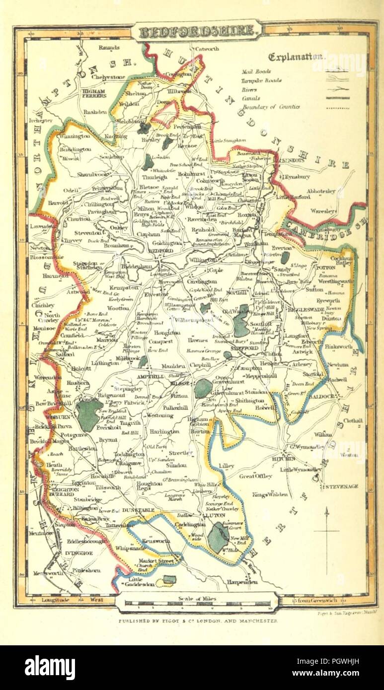 Bild von Seite 22 der "Pocket Topographie und Ortsverzeichnis von England. ... Illustriert von Karten der englischen Grafschaften, und Vignetten der Kathedralen, etc'. Stockfoto