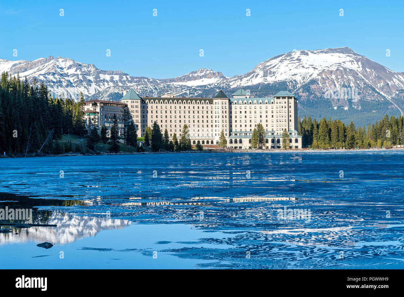 Chateau Lake Louise Hotel - Banff, Alberta, Cana Stockfoto