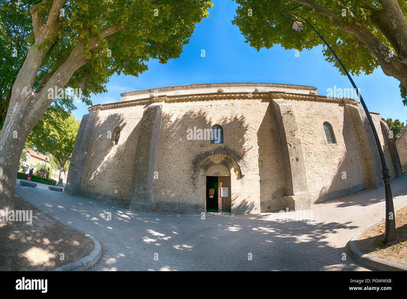 Vaison Kathedrale Unserer Lieben Frau von Nazareth Kathedrale, in der südlichen französischen Stadt Vaison-la-Romaine Stockfoto