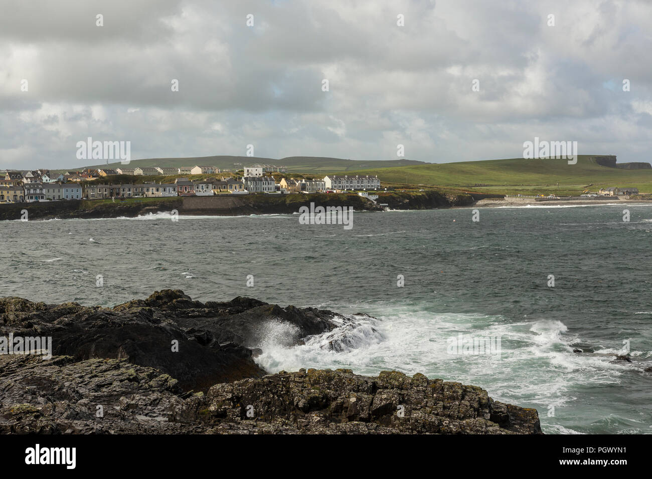 Ansicht von Osten ende Kilkee Stockfoto