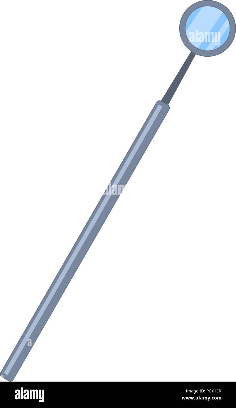 Bunte cartoon zahnmedizinischer Spiegel Stock Vektor