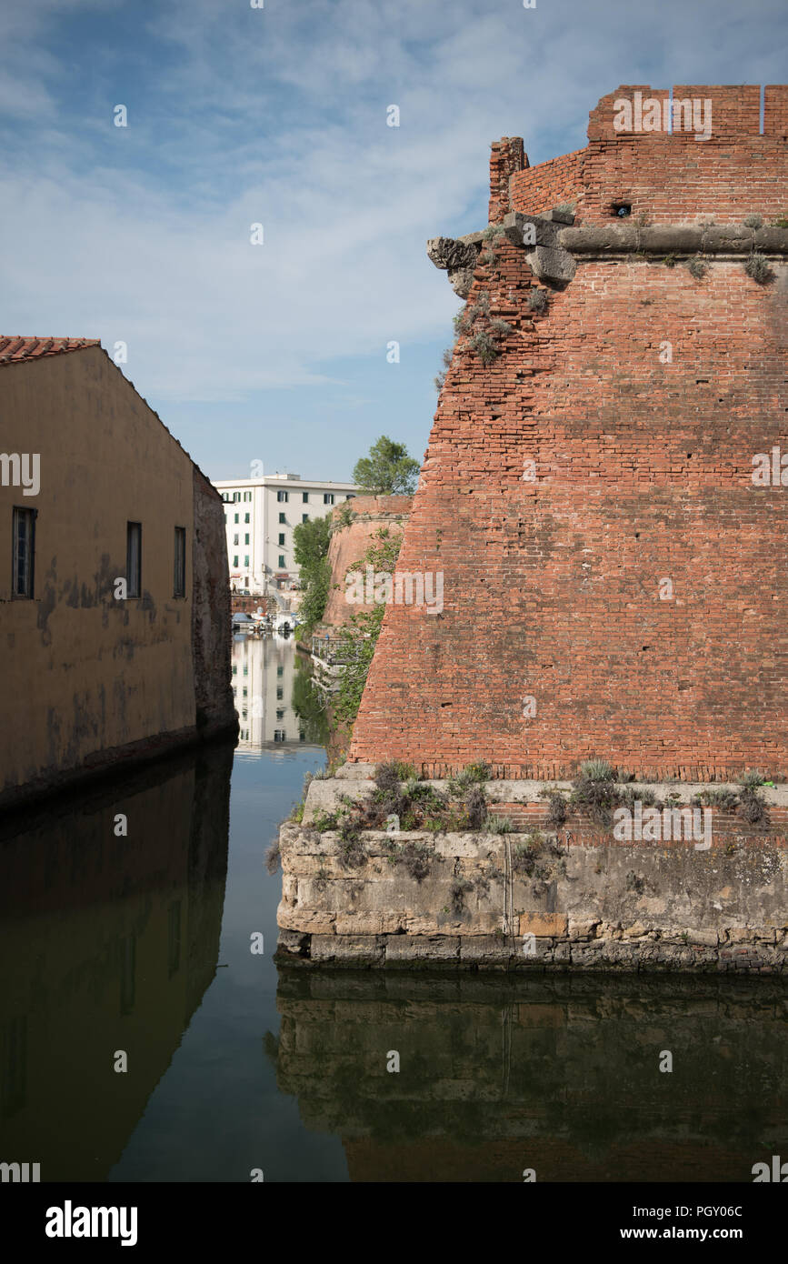 Fortezza Nuova. Renaissance Festung von Kanälen im Zentrum der Stadt umgeben Stockfoto