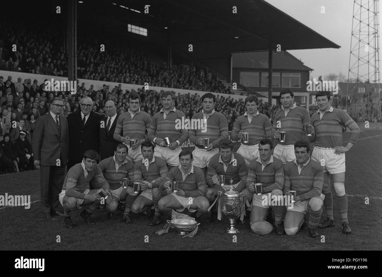 Rugby League Leeds 1950 s Stockfoto