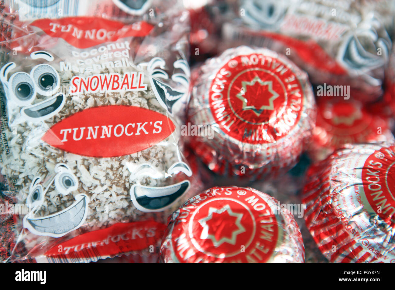 Tunnocks Tea cakes Stockfoto