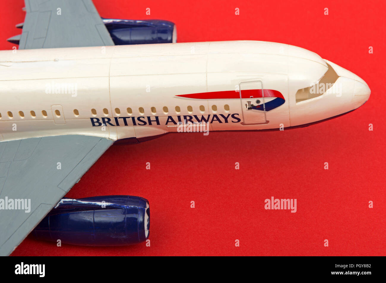 Revel British Airways Airbus A319 Modell Flugzeuge Stockfoto