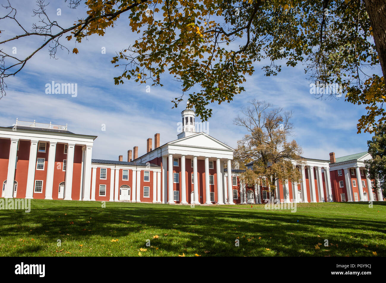 Campus der Washington und Lee University in Lexington, Virginia Stockfoto