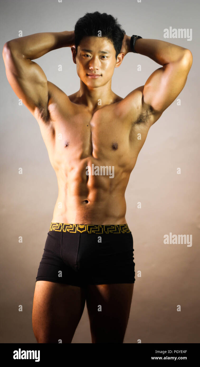 Fitness-Modell Stockfoto