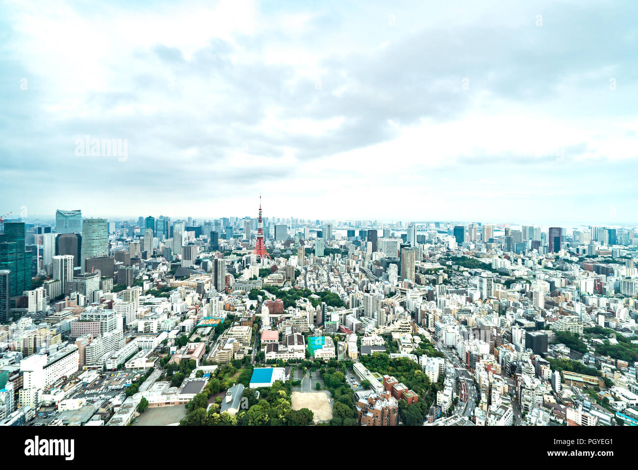 Tokyo Tower, Japan - Kommunikation und Aussichtsturm. Es war der höchste künstliche Struktur in Japan bis 2010, wenn die neuen Tokio Skytree becam Stockfoto