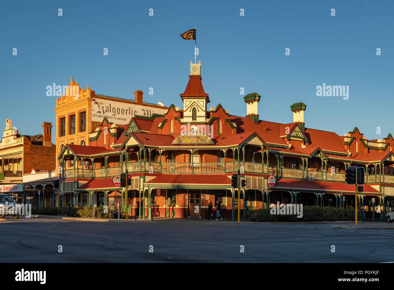 Exchange Hotel, Kalgoorlie, WA, Australien Stockfoto