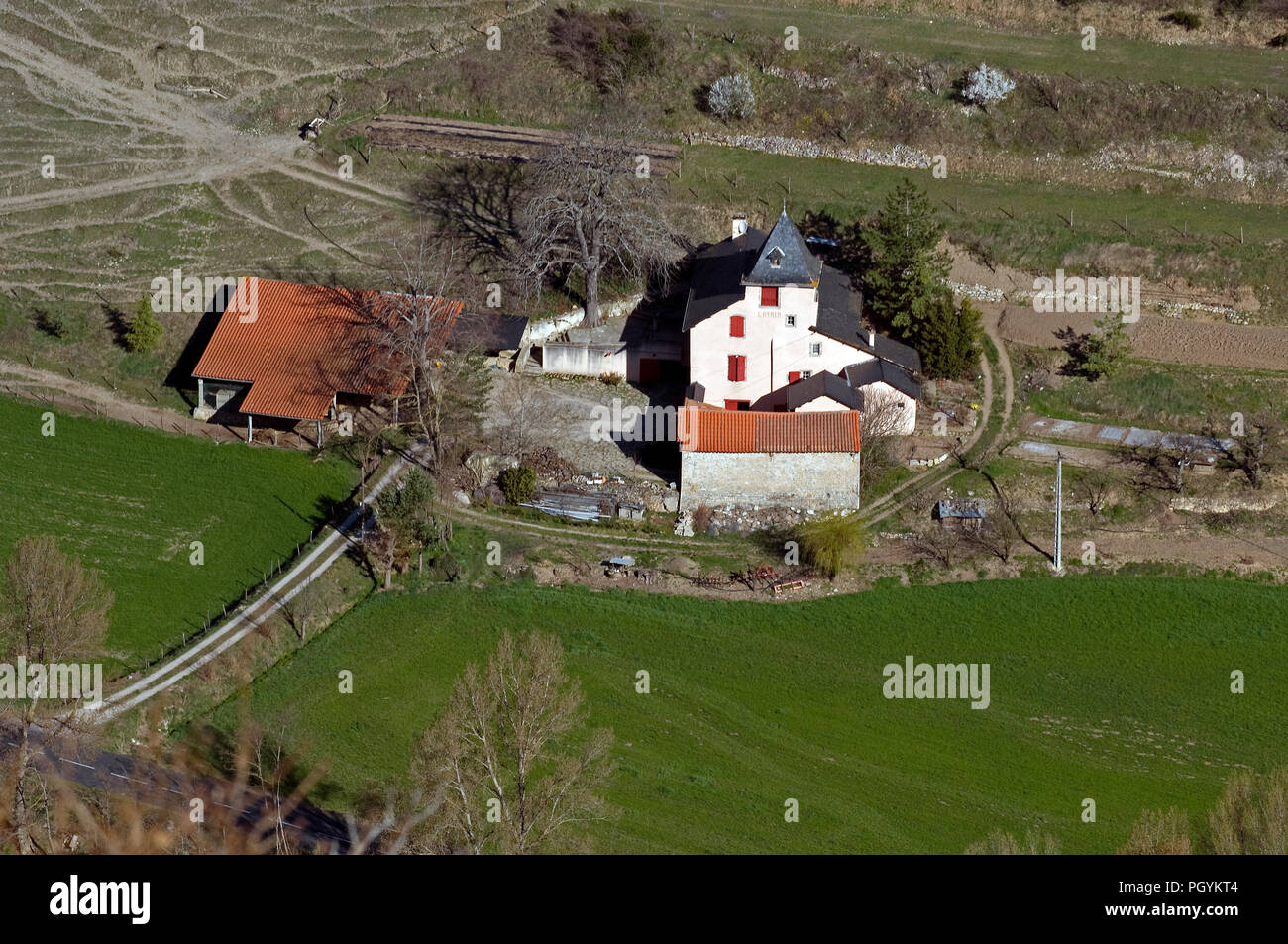 Frankreich - Aveyron (12) - Haus nicht weit von Millau Stockfoto