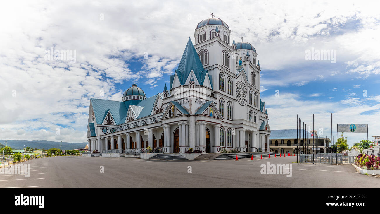 Apia, Samoa-Sept 30 2016: Kathedrale der Unbefleckten Empfängnis in Apia, Hauptstadt von Samoa. Stockfoto