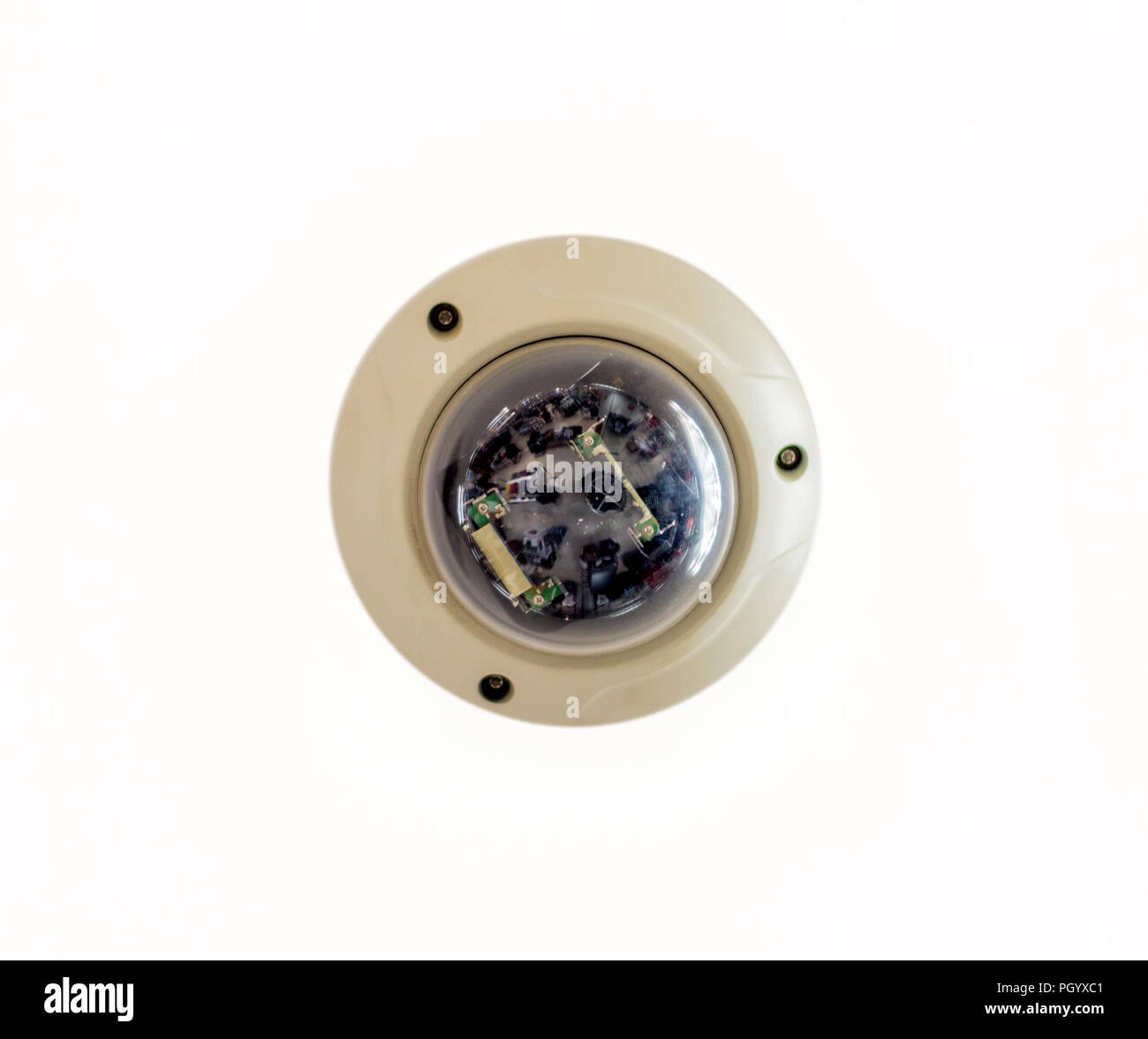 CCTV-Kamera isoliert Stockfoto