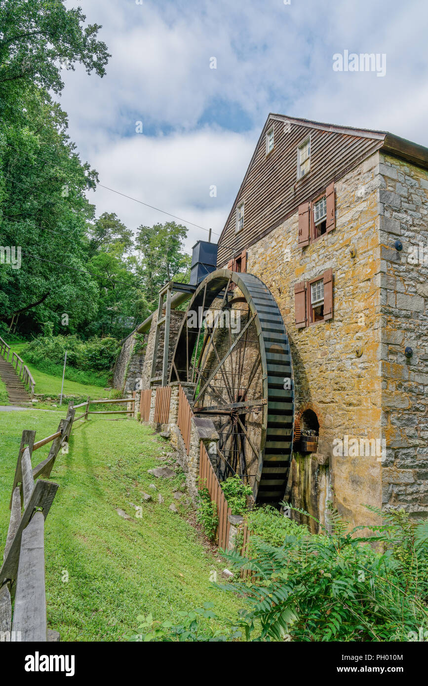 Rock Run Gristmill an Susquehana State Park, Maryland Stockfoto