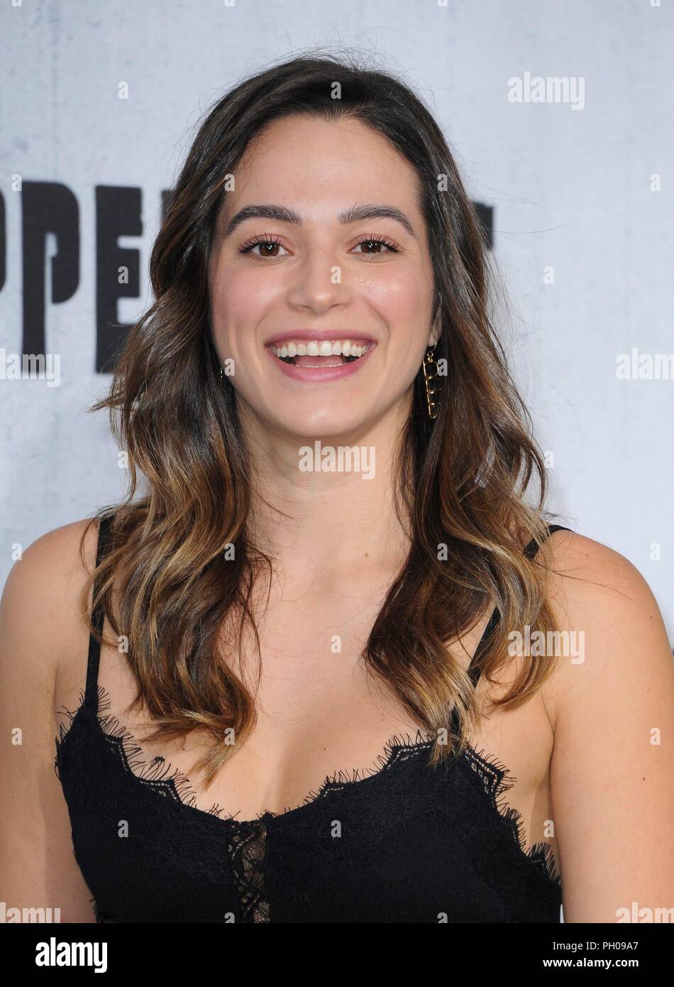 Los Angeles, CA, USA. 28 Aug, 2018. Stephanie Arcila in der Ankunftshalle für pfefferminze Premiere, Regal LA LIVE, Los Angeles, CA August 28, 2018. Credit: Elizabeth Goodenough/Everett Collection/Alamy leben Nachrichten Stockfoto