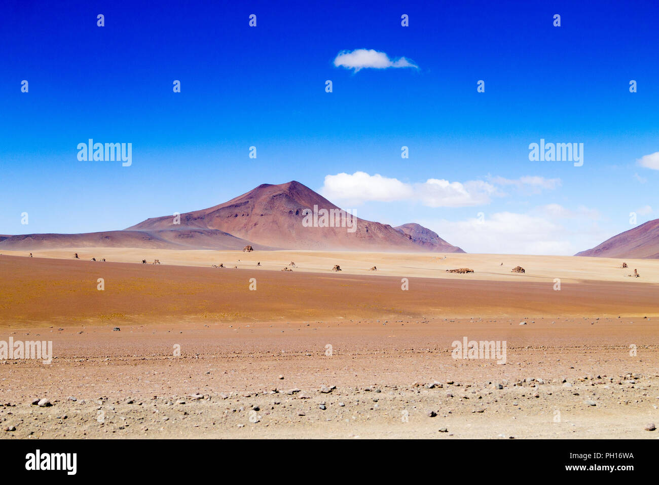 Bolivianischen Landschaft, Salvador Dali Desert View. Schöne Bolivien Stockfoto