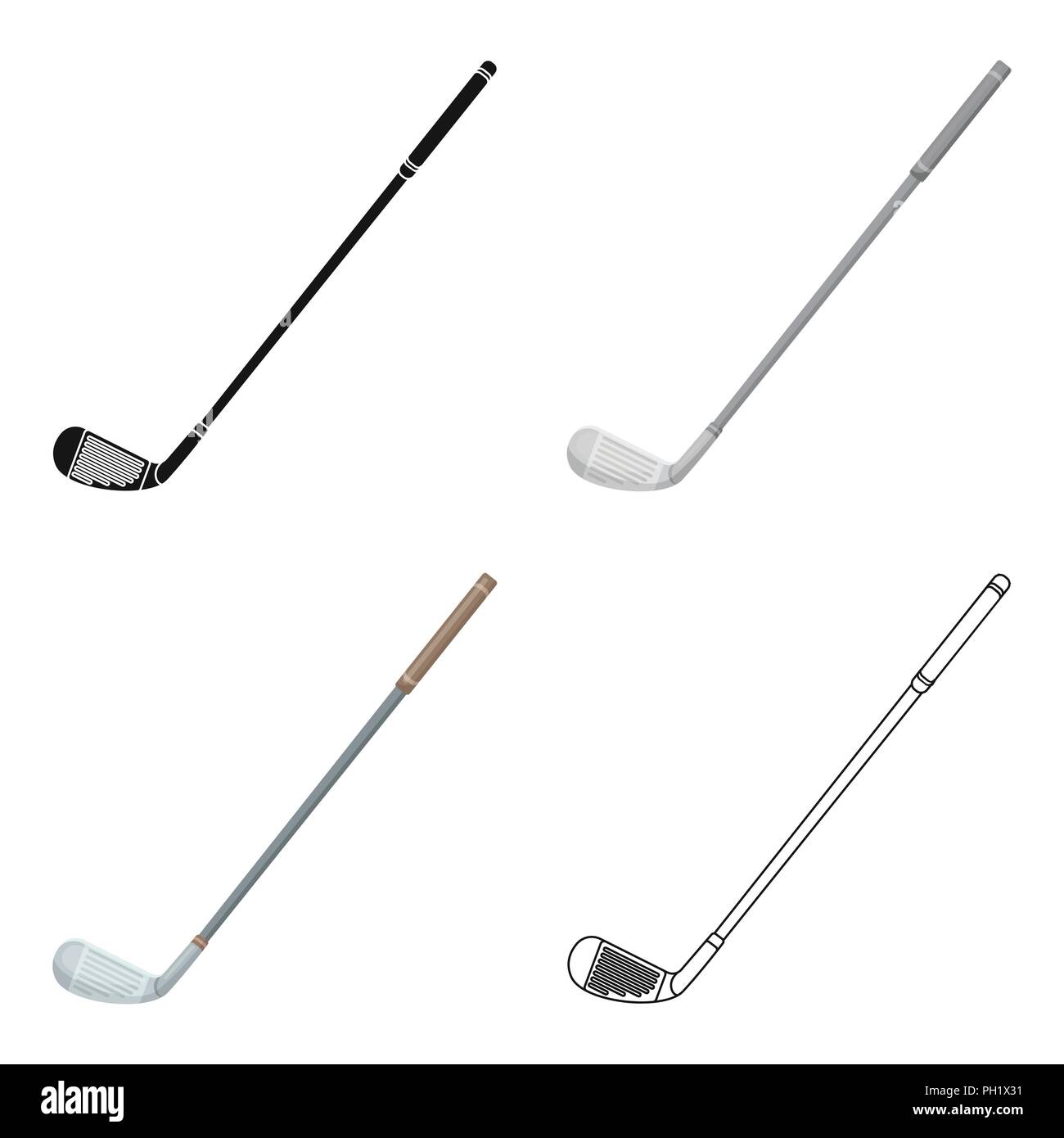 Putter für Golf. Golf Club single Symbol im Comic-stil Vektor Symbol lieferbar Abbildung. Stock Vektor