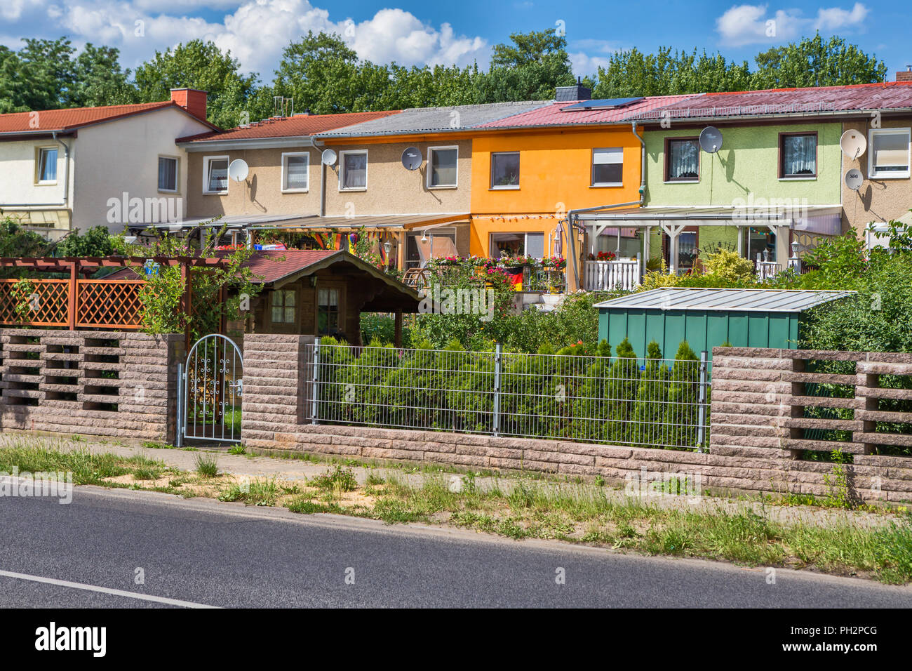 Gartenstadt Falkenberg, Berlin, Deutschland Stockfoto