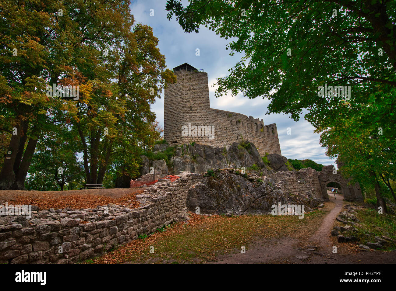 Bernstein Schloss Elsass Frankreich Stockfoto