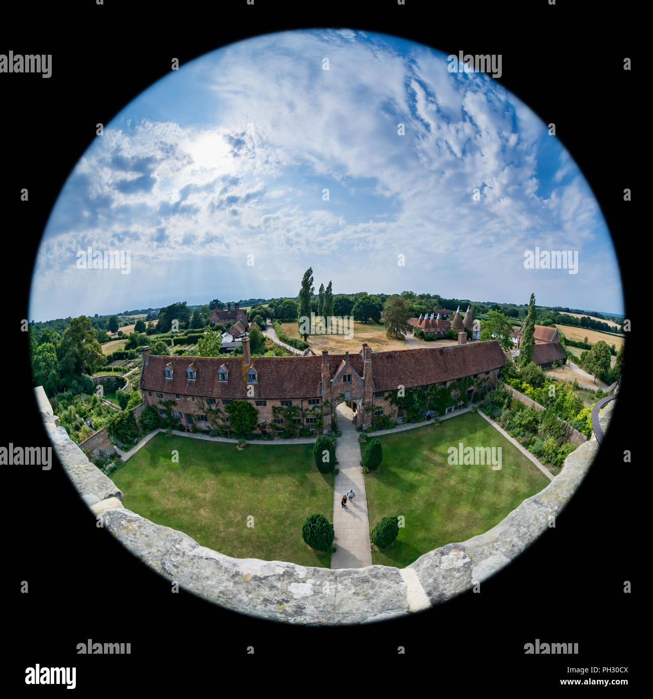 Sissinghurst Schloss und Gärten Stockfoto