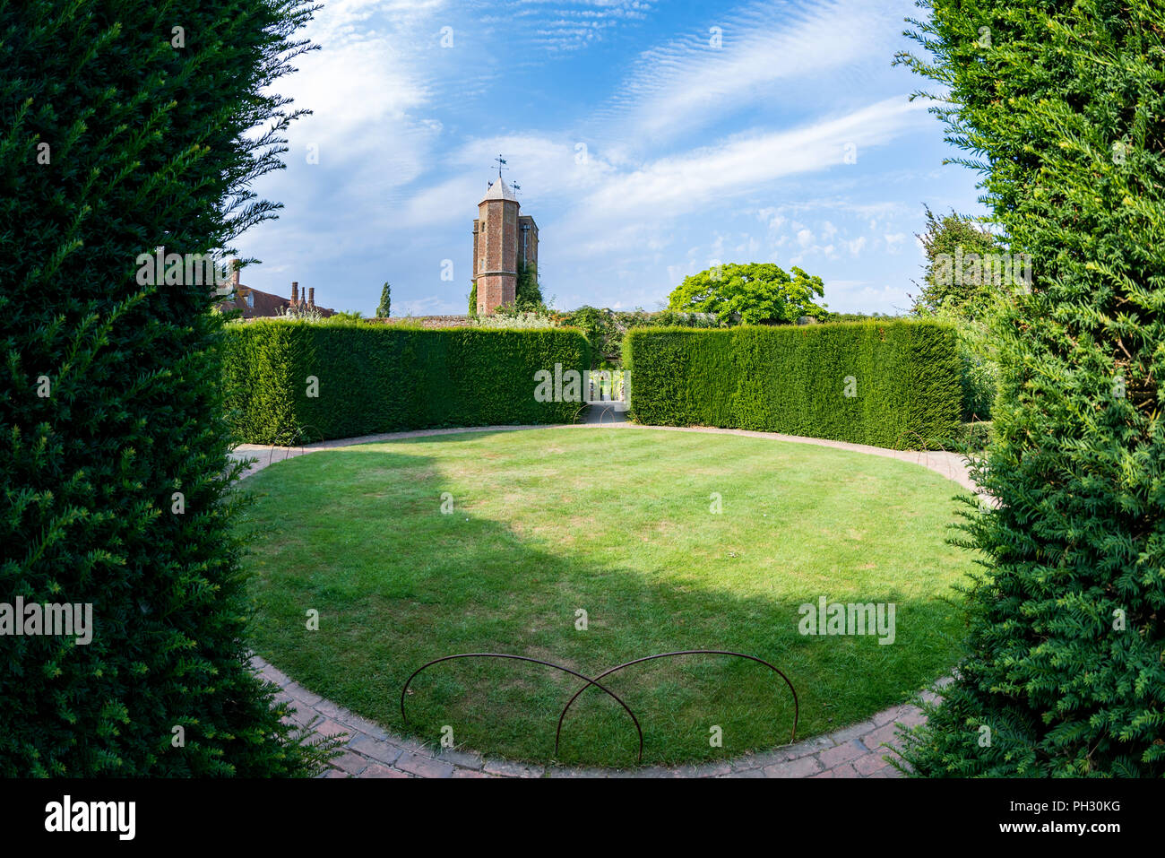 Sissinghurst Schloss und Gärten Stockfoto