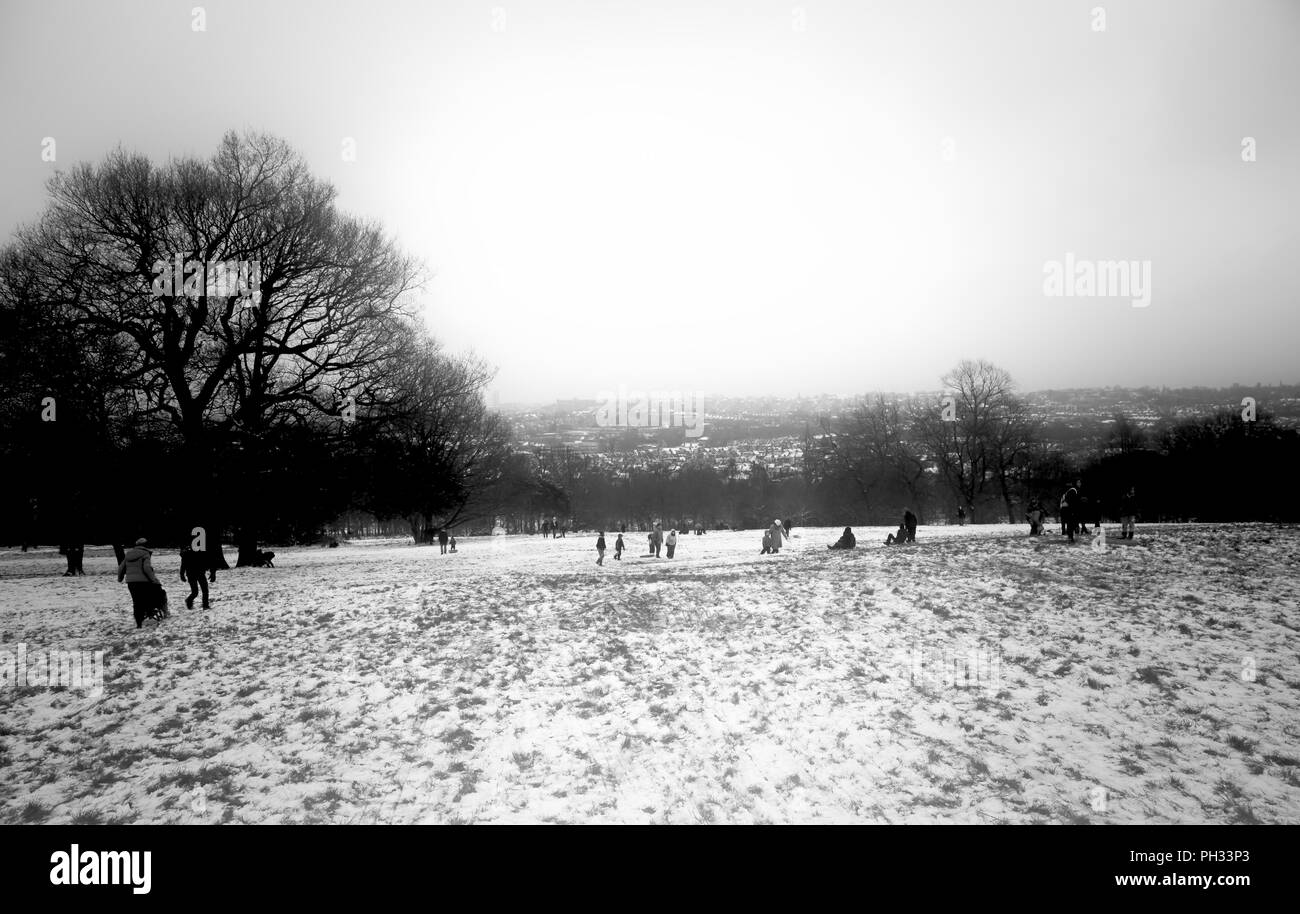 Winter im Alexandra Palace Stockfoto