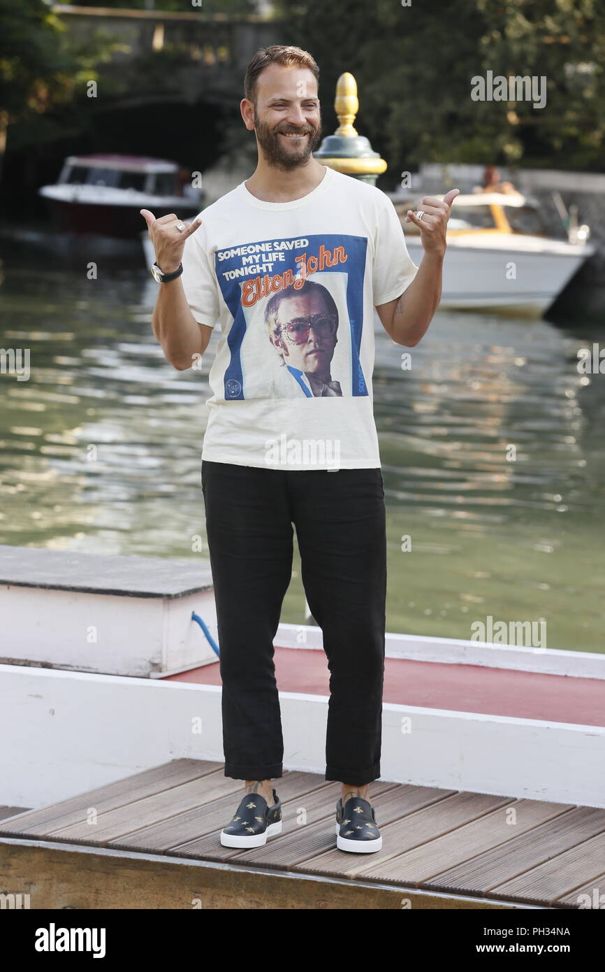 Alessandro Borghi ist während des 75. Filmfestival von Venedig am 29. August zu sehen, 2018 in Venedig, Italien. Stockfoto