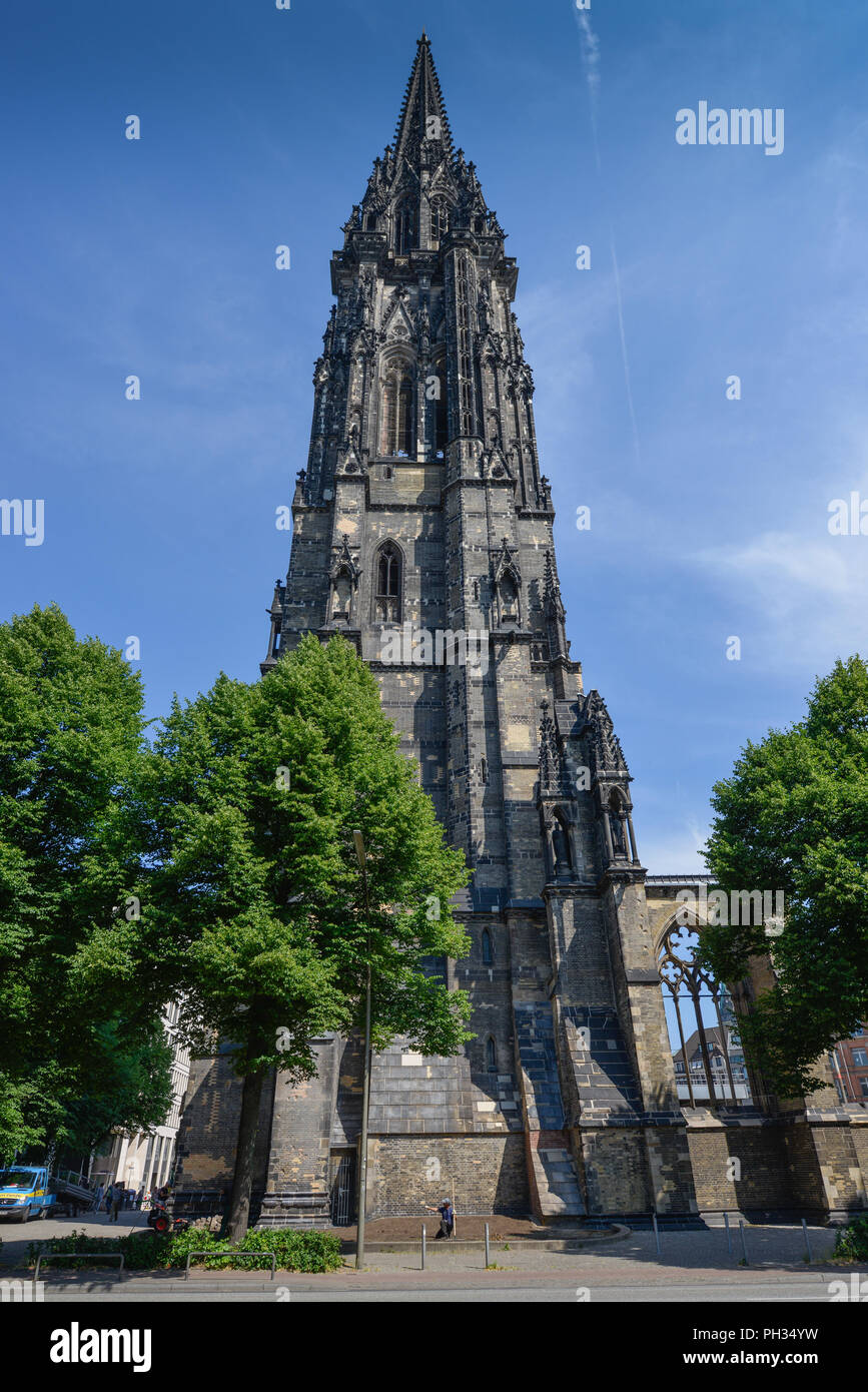Ehemalige Hauptkirche St. Nikolai, Hopfenmarkt, WillyBrandtStraße,