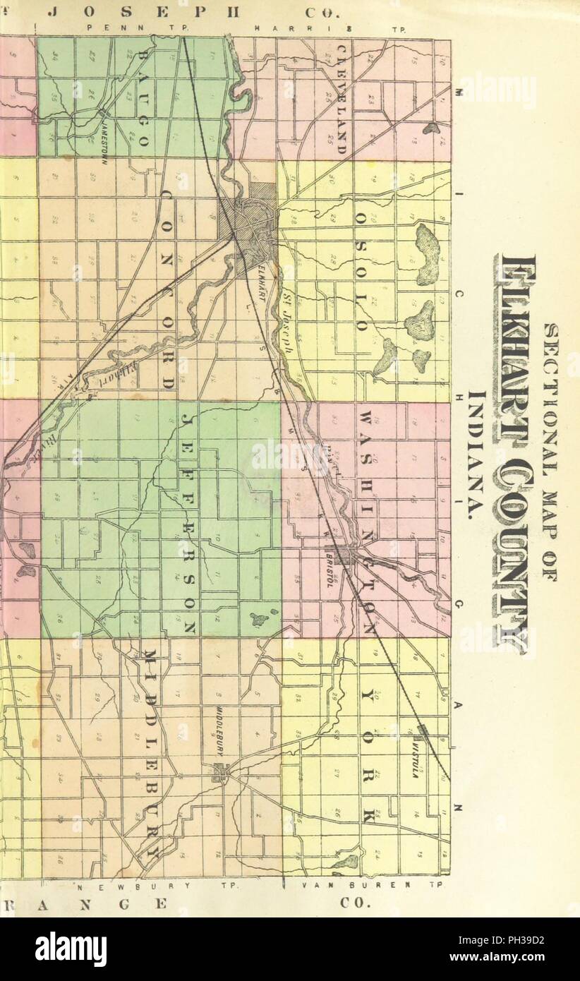 Bild von Seite 17 der "Geschichte der Elkhart County, Indiana. Geschichte von Indiana. Illustriert". Stockfoto