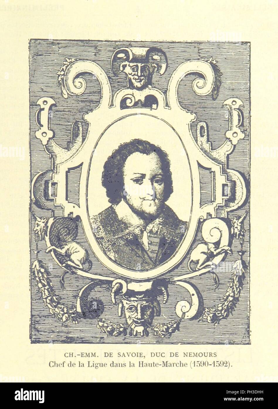 Bild von Seite 25 der 'Grand Wörterbuch historique, généalogique et biographique de la Haute-Marche, Département de la Creuse. [Ill.]'. Stockfoto