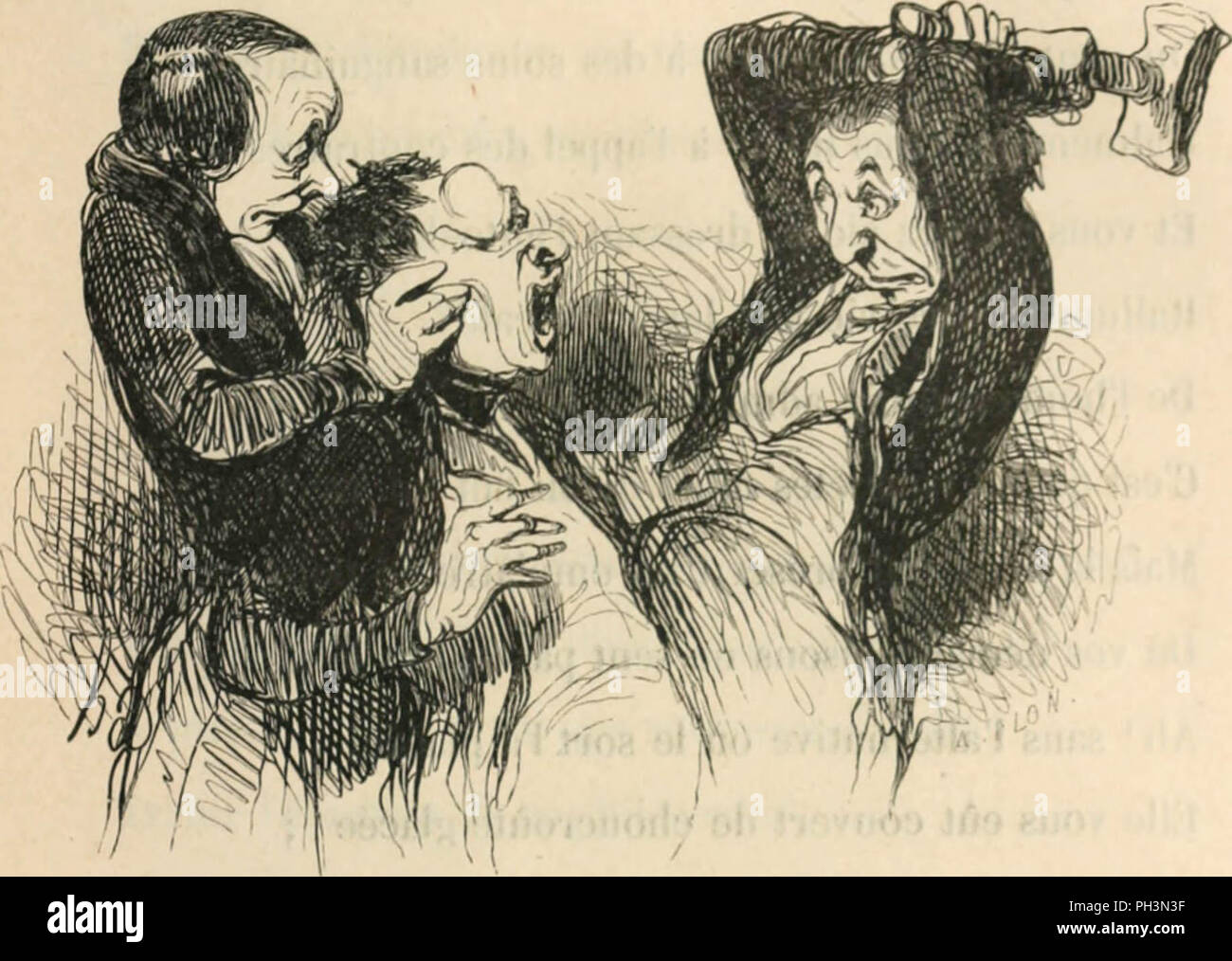 "Némésis médicale illustrée: Recueil de Satiren" (1840) Stockfoto