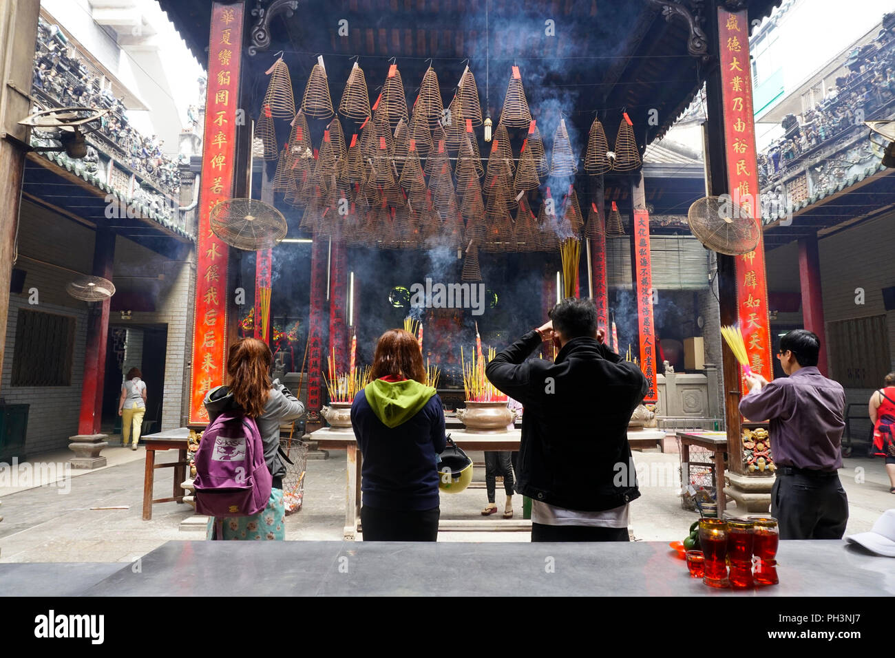 Ba Thien Hau-Tempel, Chinatown, Ho Chi Minh City, Vietnam Stockfoto