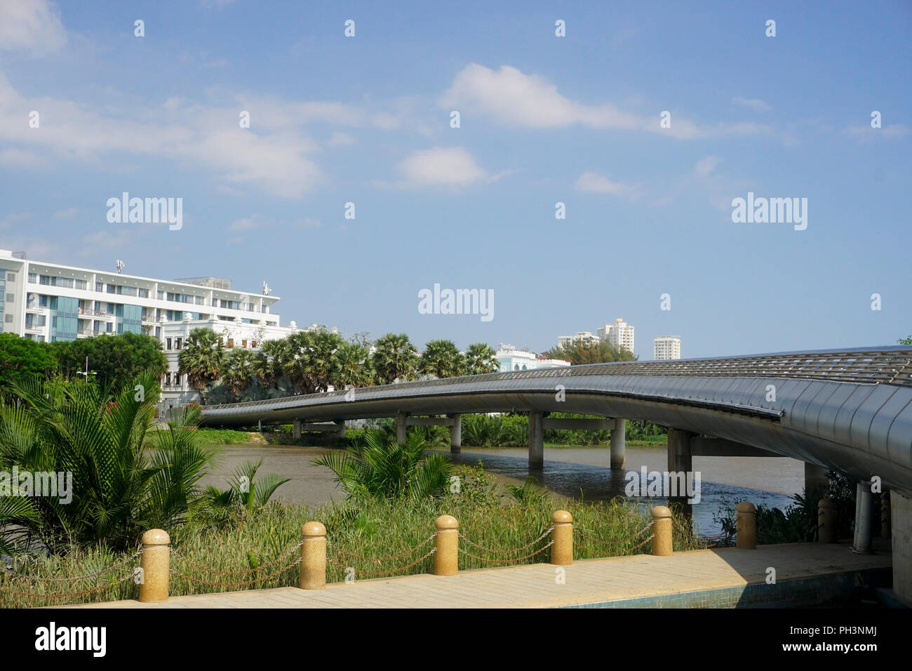 Cầu Ánh Sao (Rainbow Bridge oder Starlight Brücke), Ho Chi Minh City (Saigon), Vietnam Stockfoto