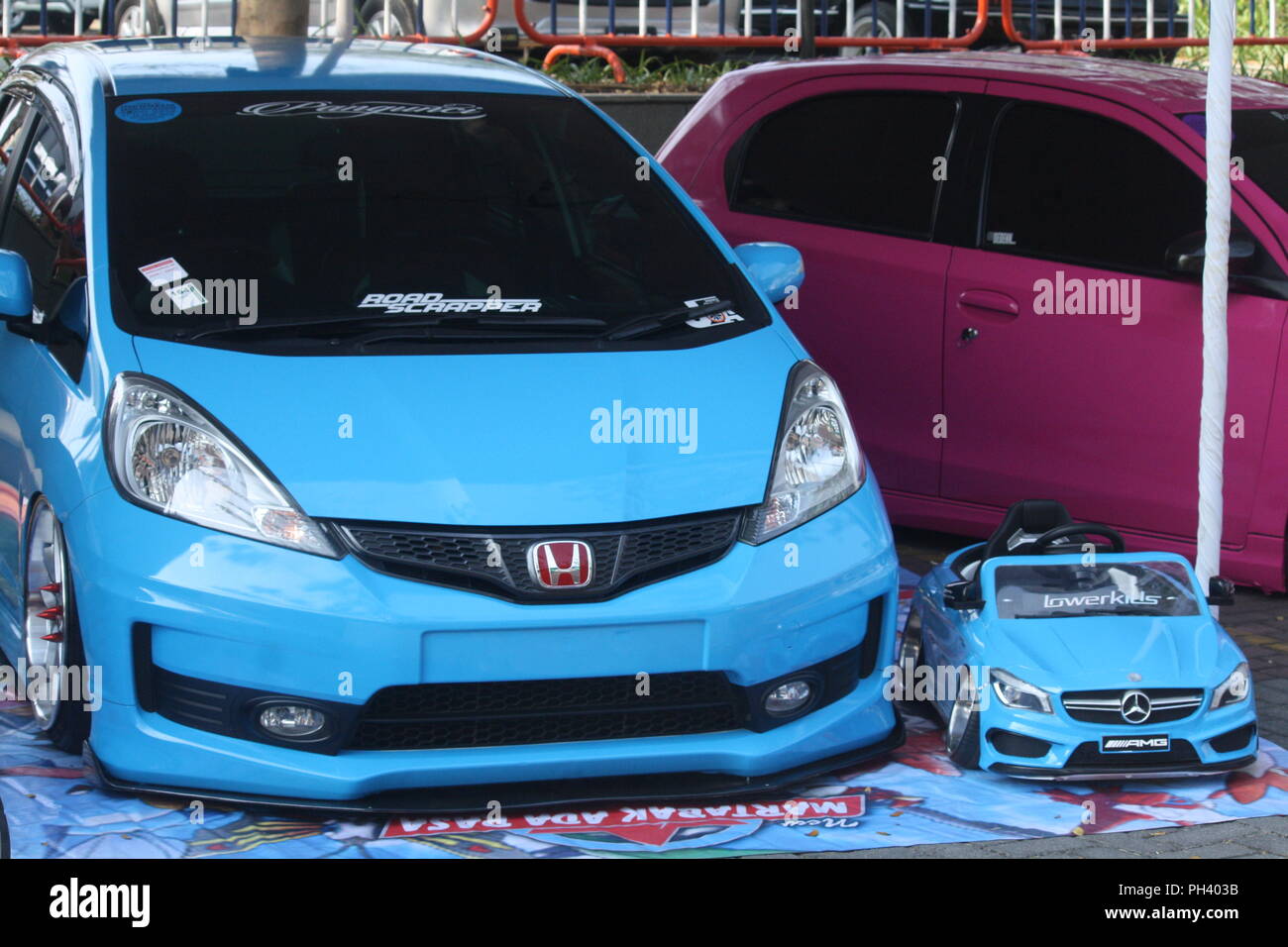 Auto von Familie Stockfoto