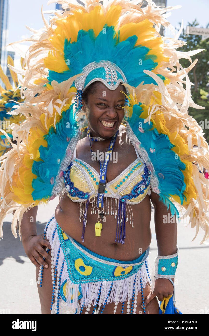 Kanada, Quebec, Montreal, Carifiesta 2018, Caribbean Parade und Karneval Stockfoto