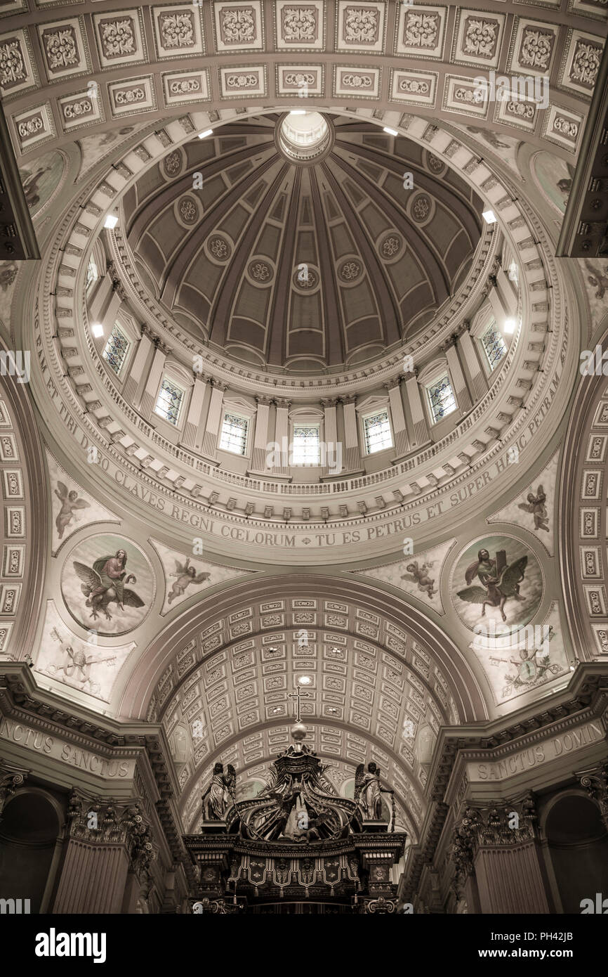 Kanada, Quebec, Montreal, Maria, Königin der Welt, Kathedrale, innere Stockfoto