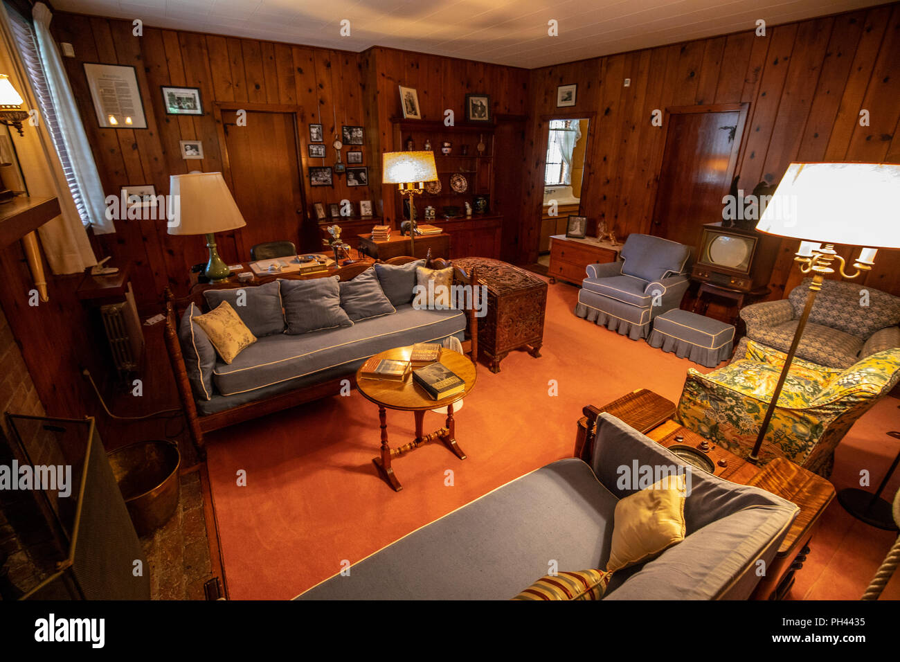 Eleanor's Büro, Val-Kill, Eleanor Roosevelt, Haus, Hyde Park, New York, USA Stockfoto