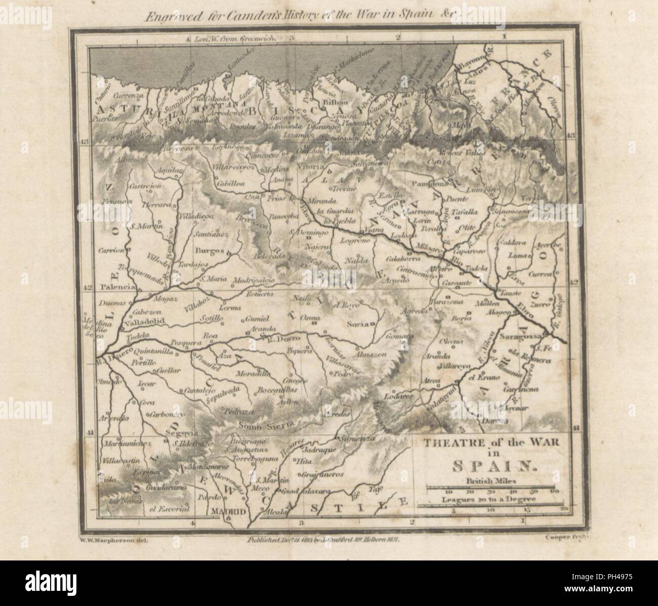 Bild von Seite 678 "Die Geschichte des gegenwärtigen Krieges in Spanien und Portugal, von Anfang an der Schlacht von Vittoria. Zu dem wird hinzugefügt, Memoiren des Lebens des Herrn Wellington. Mit. Stiche, Karten, 0070. Stockfoto