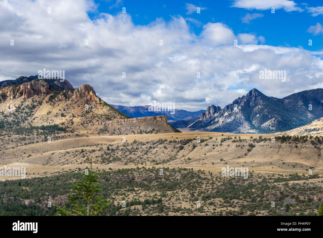 Berglandschaft, Wyoming, USA Stockfoto