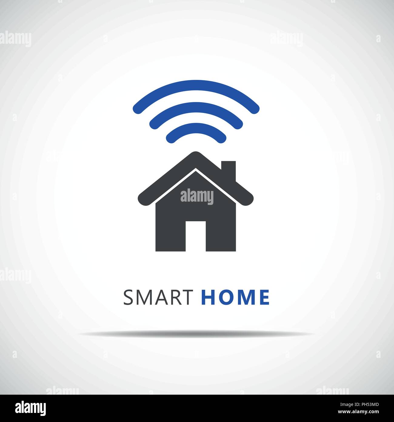 Smart Home Control Konzept Infografik Vektor-illustration EPS 10. Stock Vektor