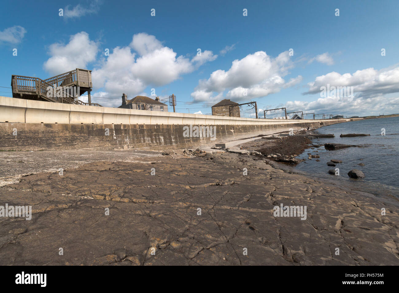 Adrossan Harbour, Saltcoast, stevenston Küste Sehenswürdigkeiten Stockfoto