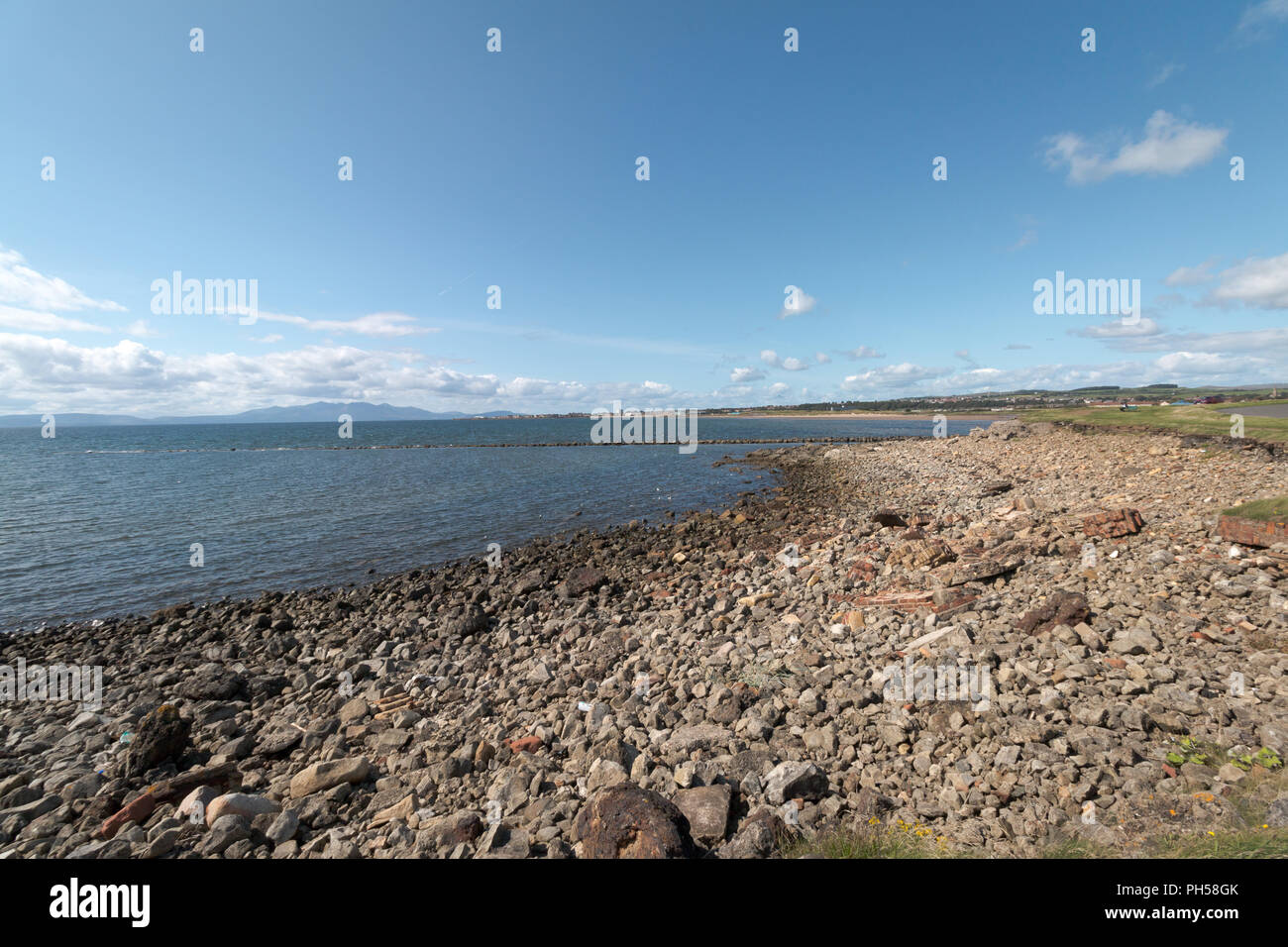 Adrossan Harbour, Saltcoast, stevenston Küste Sehenswürdigkeiten Stockfoto