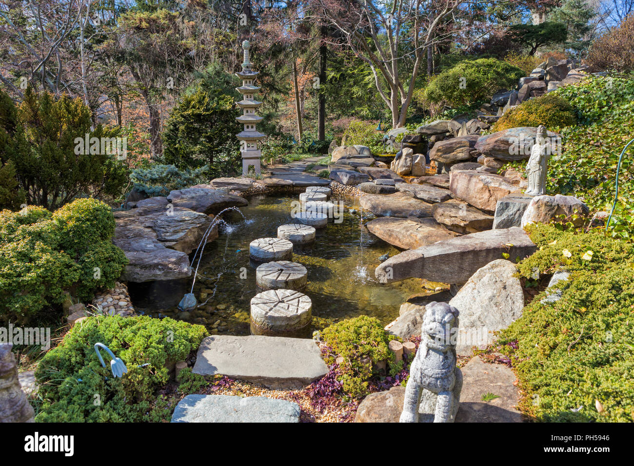 Hillwood Immobilien, Museum und Gärten, Washington, D.C., USA Stockfoto